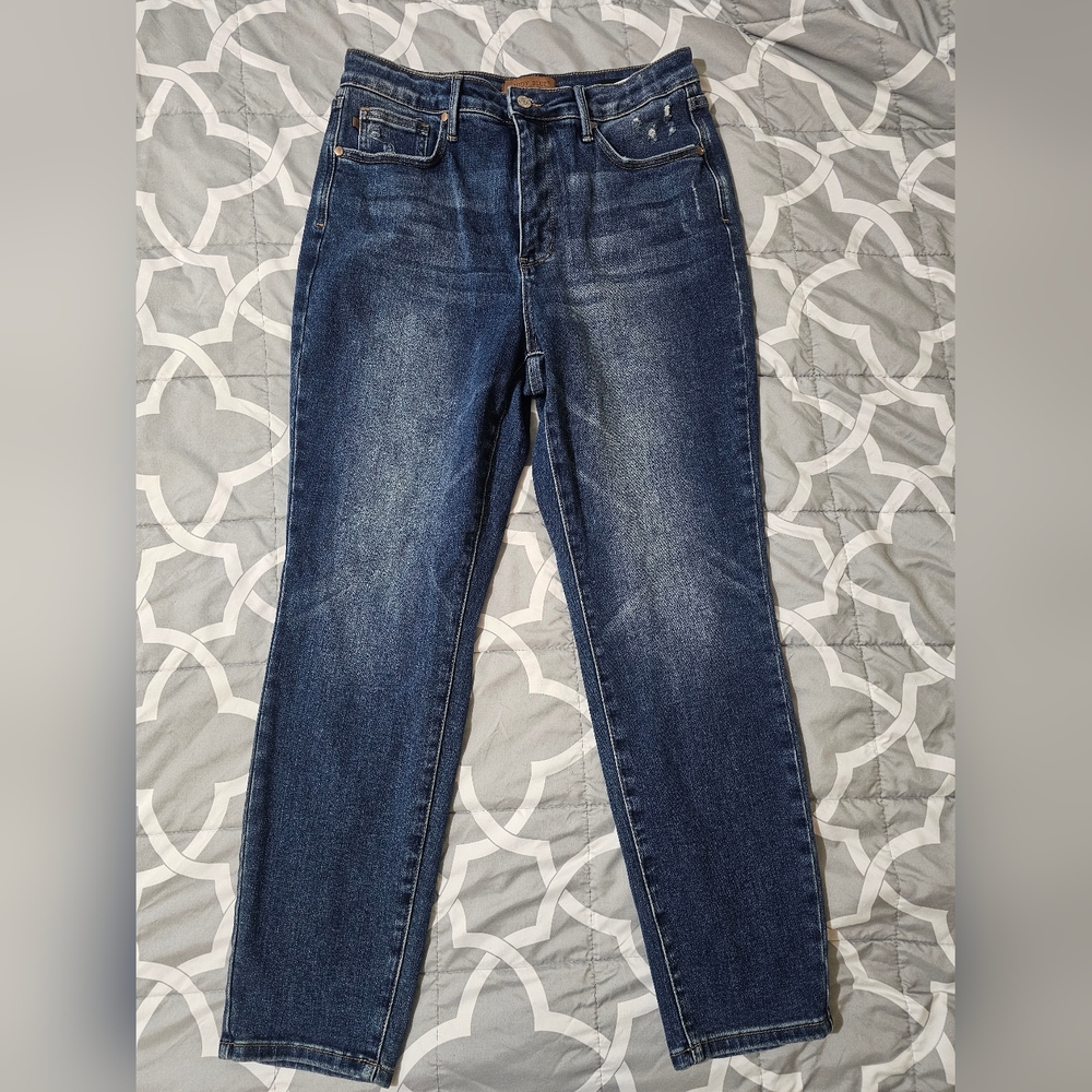 Judy Blue Dark Wash high-waist Tummy Control, Slim fit Jeans size 13/31 JB88776